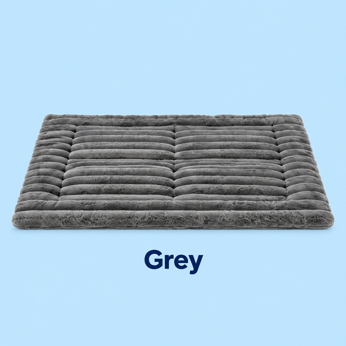 Self-warming pet mat in grey