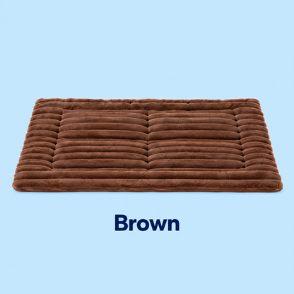 Self-warming pet mat in brown